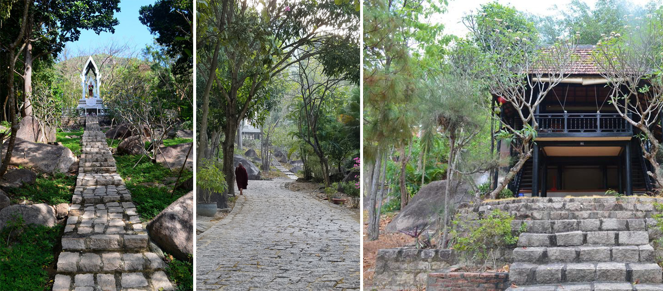 Khuôn viên sân Thiền Viện Viên Không