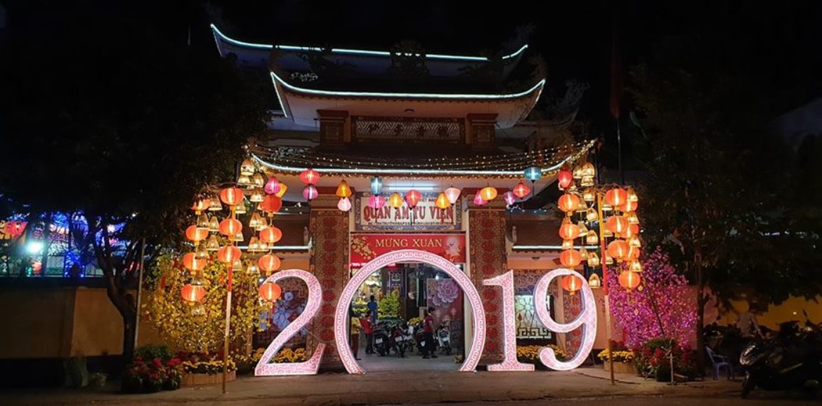 Khuôn viên Tu Viện Quan Âm