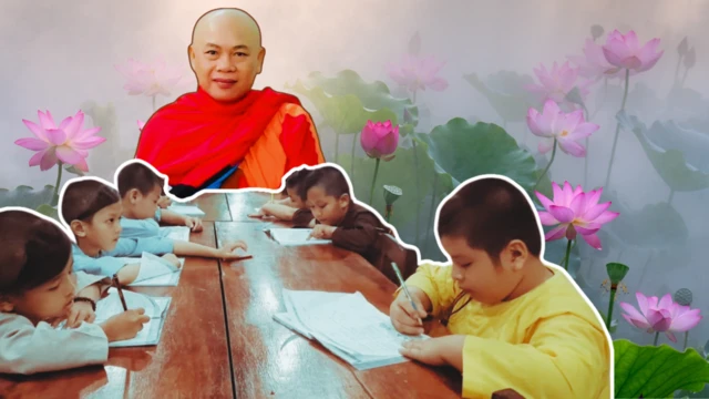 Khuôn viên phía trước tu viện Minh Đạo