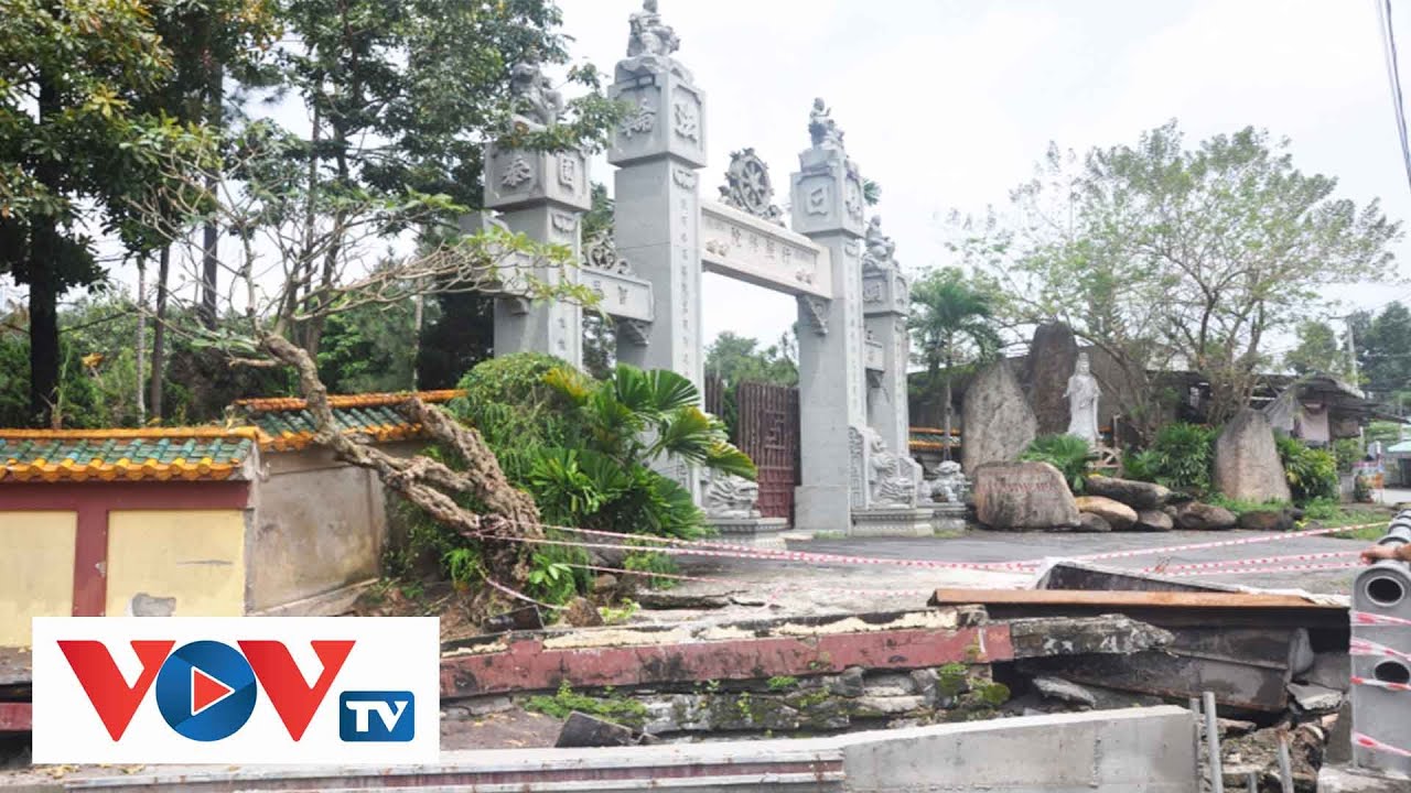 Tu viện Hạnh Chiếu bị sạt lở