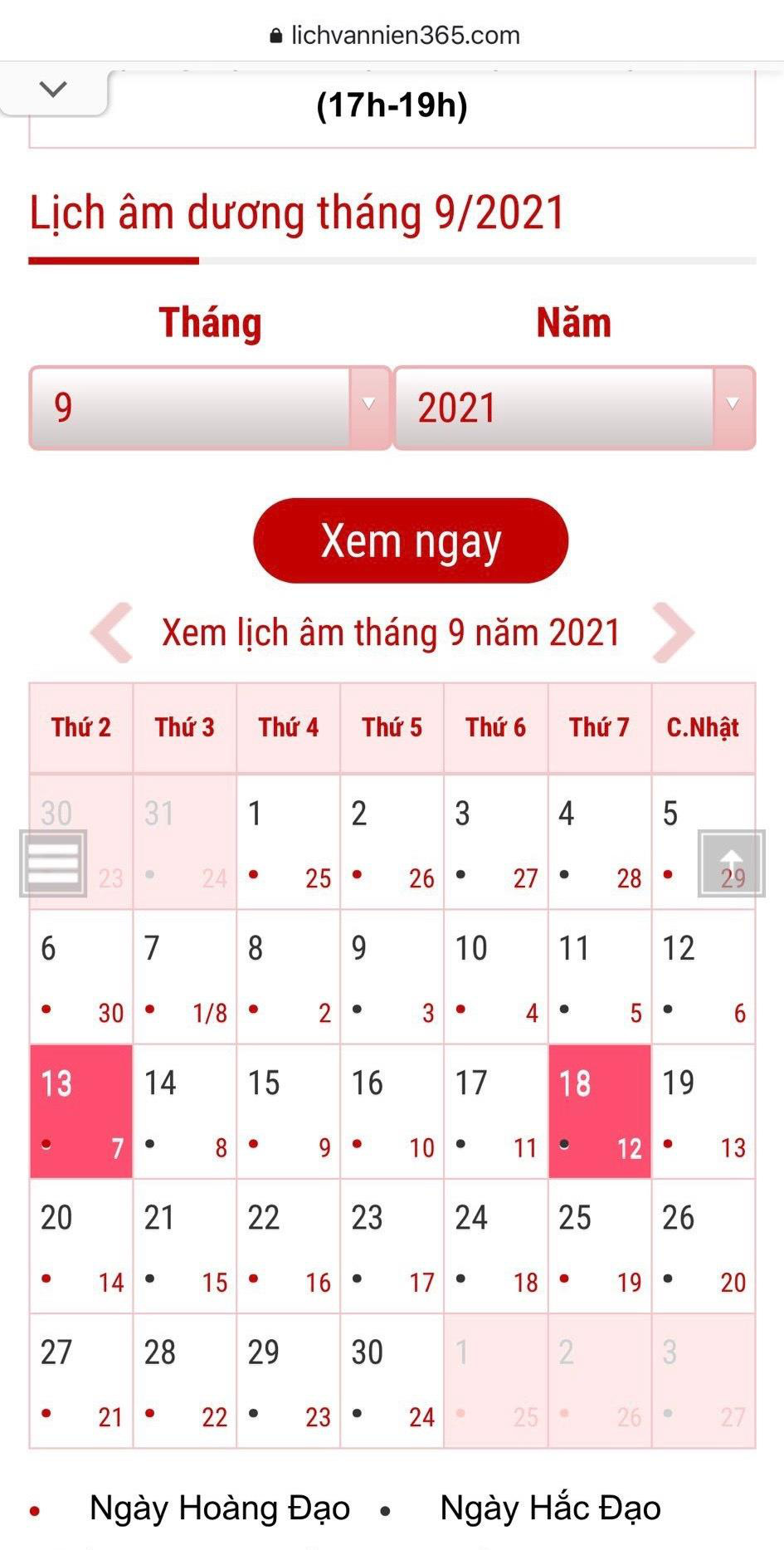 Tử vi hôm nay theo lịch vạn niên 365 chi tiết