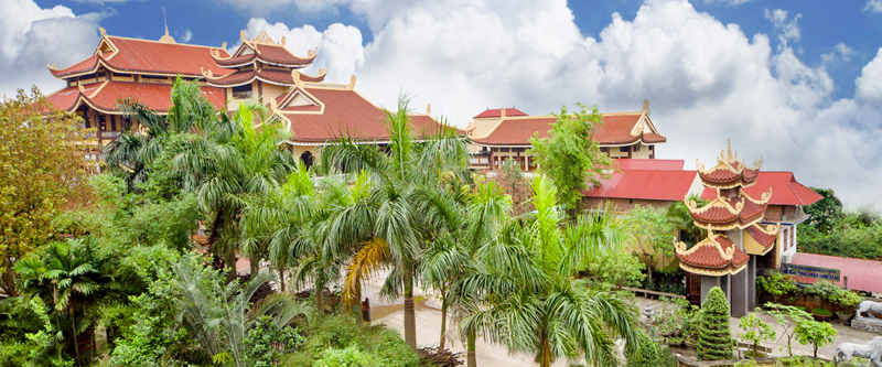 Không gian yên tĩnh tại Thiền Viện Sùng Phúc