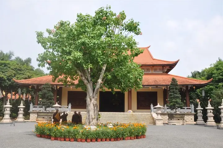 Khuôn viên xanh tại Thiền viện Trúc Lâm Trí Đức