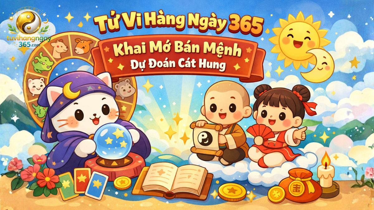Tử vi hàng ngày 365 mới nhất hôm nay